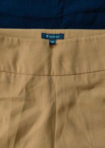 Tan Wide Leg Trousers