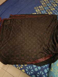 Elegant Brown Printed Saree