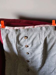 Formal Grey Pencil Skirt