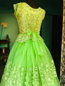 Elegant Green Ethnic Ball Gown