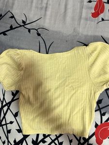 Cute Floral Embroidered Crop Top