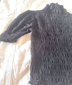Smocked Puff Sleeve Top