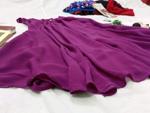Imported Purple Old Money Flowy Top