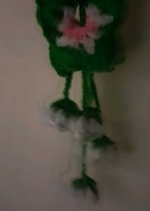 Crochet Flower Garland Key Charm
