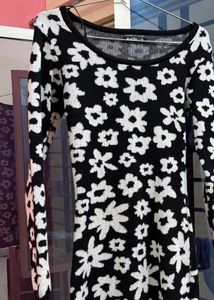 Floral Knit Mini Dress