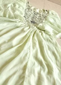 Vintage Embellished Chiffon Dress