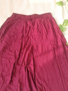 Maroon Palazzo Pants