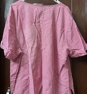 Pink Gingham Top