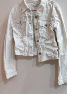 Cotton Denim Crop Jacket