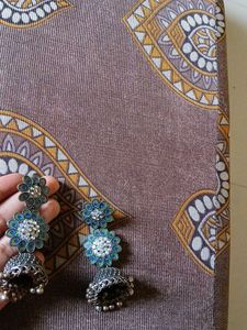 Peacock Jhumka Earrings
