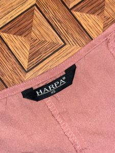 Peach Button-Down Top