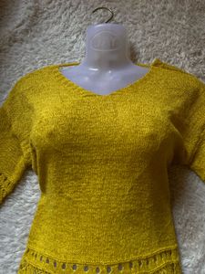 Mustard Knit Top