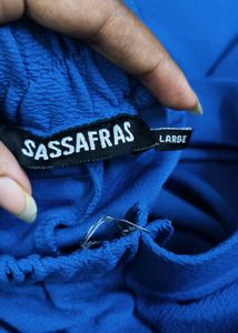 Blue Flared Pants