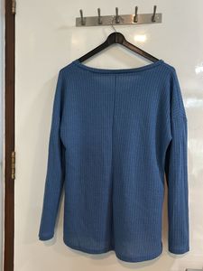 Blue 3/4 Sleeve Top
