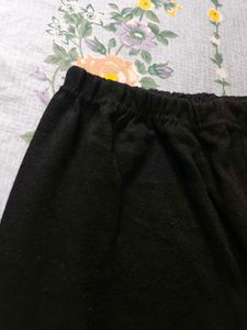 Woolen Leggings Black