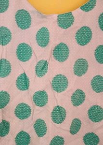 Pure Cotton Polka Dot Kurta