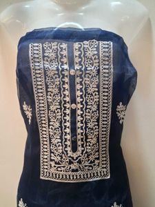 Elegant Navy Blue dress material