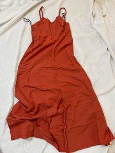 Women Rust Maxi Dress