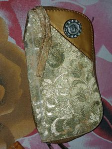 Golden Clutch Bag