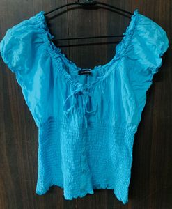 Blue Morgan Top