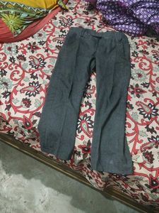 Gray Casual Pants