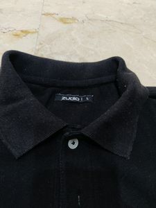 Zudio Black T-shirt For Men.
