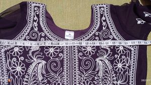 Party Wear Chikankari Embroidery Work Frock