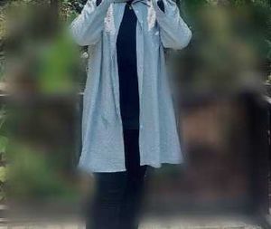 Blue Shirt Style Top