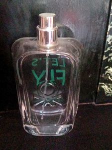 empty perfume glass bottle