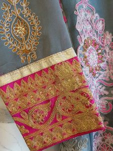 Beautiful Embroidered Churidar Kameez Suit Set