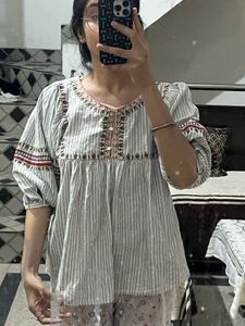 Desi White Frock