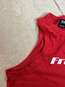 BONKERS RED RACER BACK TOP ❤️🥰