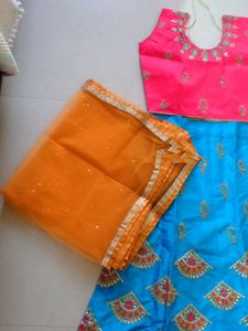 No.32 Blue Lehanga Choli