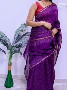 Chanderi Cotton Silk Saree