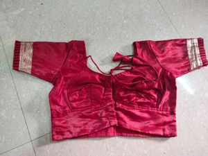 Yellow &amp; Red Colour Katan Benarasi
