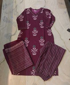 Kurta With Pant N Dupatta