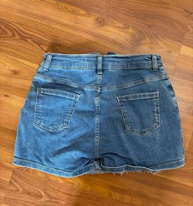 Skorts Denim Mini Skirt Size Small
