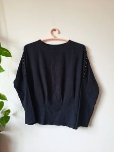 Black Party wear Women's Top