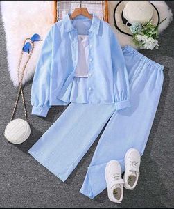 Stylish Blue Striped Co-ord Set