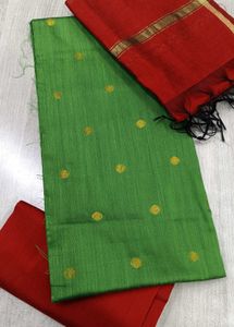 Silk Unstitched Dress Material Set