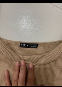 Shein Sweetheart Neck Top