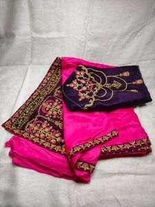 Silk Saree/ Embroidery Design Blouse