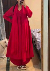 Anarkali Suit Set With Bottoms &amp; Dupatta (Women's