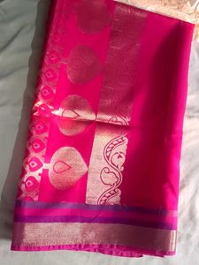 Pink saree