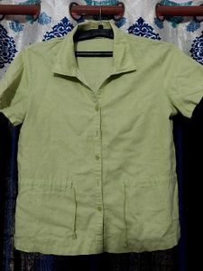 Green Button-Up Shirt