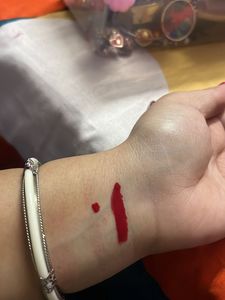 Red Sindoor And Eyeliner Kajal