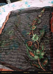 Fancy Net Dupatta With Embroidery Work