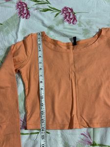 Peach Crop Top