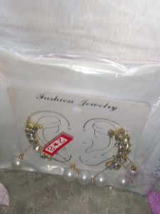 Pearl and Rhinestone Ear Cuff Set