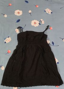 Black Eyelet Sun Dress